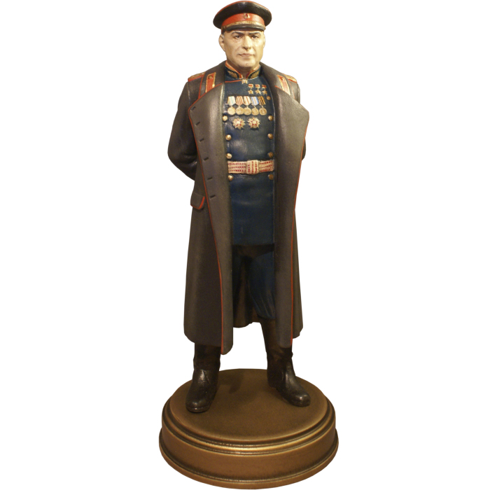 Statuette made of solid alder "Georgy Zhukov" from the collection "History of the Russian State"